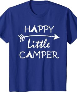 Kids Happy Little Camper T-Shirt Camping Gift Shirt