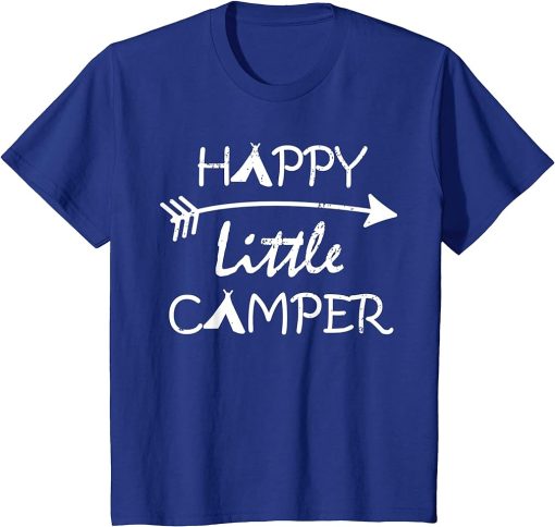 Kids Happy Little Camper T-Shirt Camping Gift Shirt